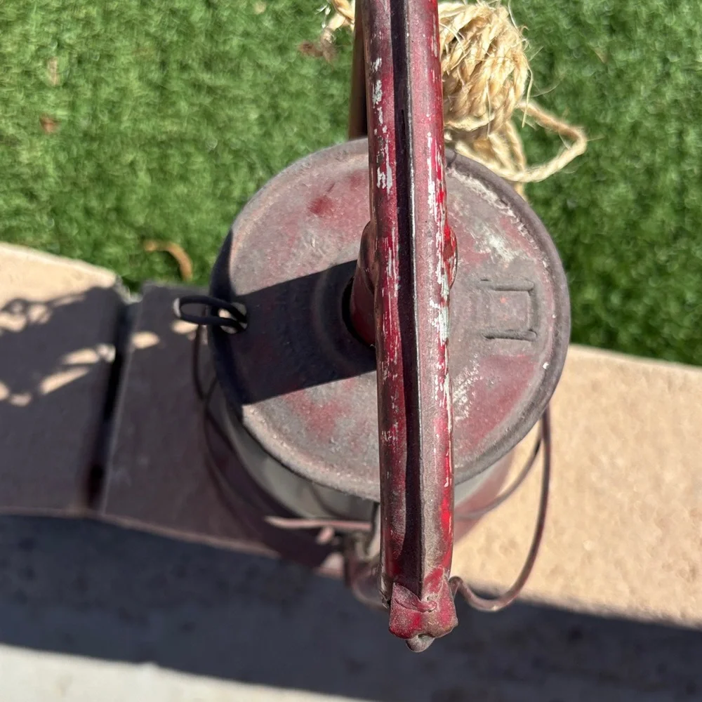 Vintage Red Lantern Home Accent